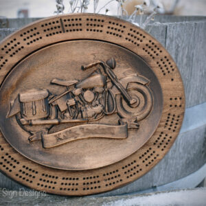 motorcycle cribbage board